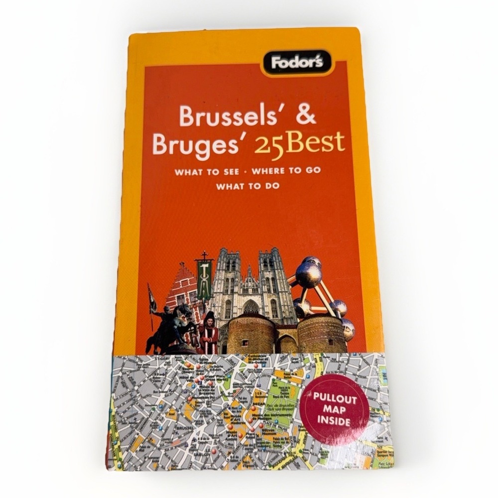 Fodor's Brussels' & Bruges' 25 Best Full-color Travel Guide Pull Out Map Book